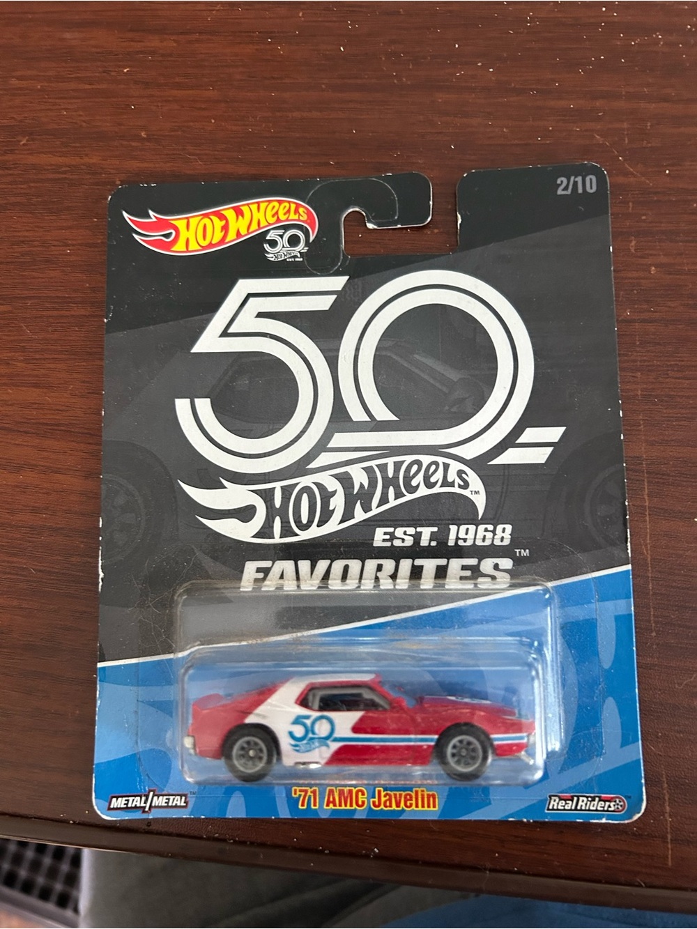 '71 AMC Javelin Die-Cast Toy Car - Red & White